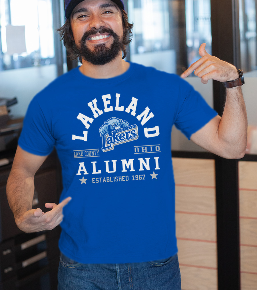 Lakeland Lakers Alumni Lake County Ohio Established 1967 T-Shirt
