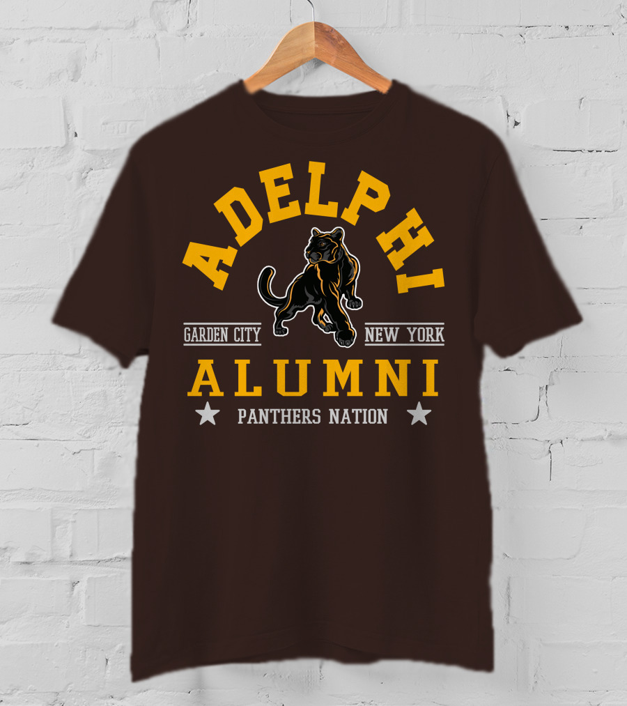 Adelphi Alumni Garden City New York Panthers Nation T-Shirt
