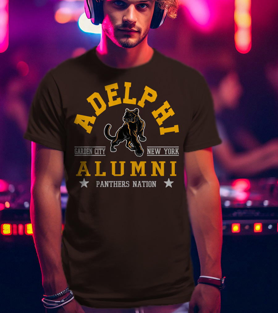 Adelphi Alumni Garden City New York Panthers Nation T-Shirt