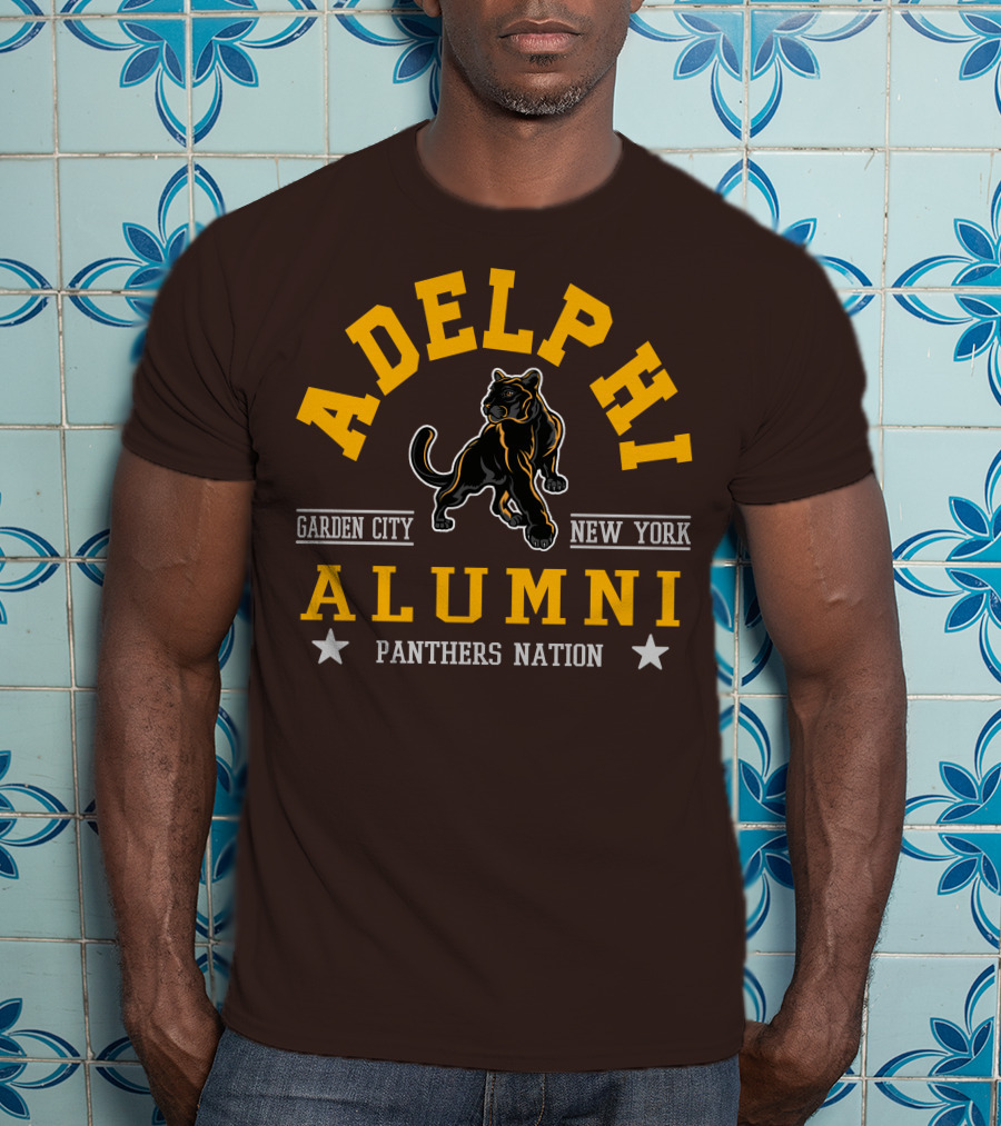Adelphi Alumni Garden City New York Panthers Nation T-Shirt