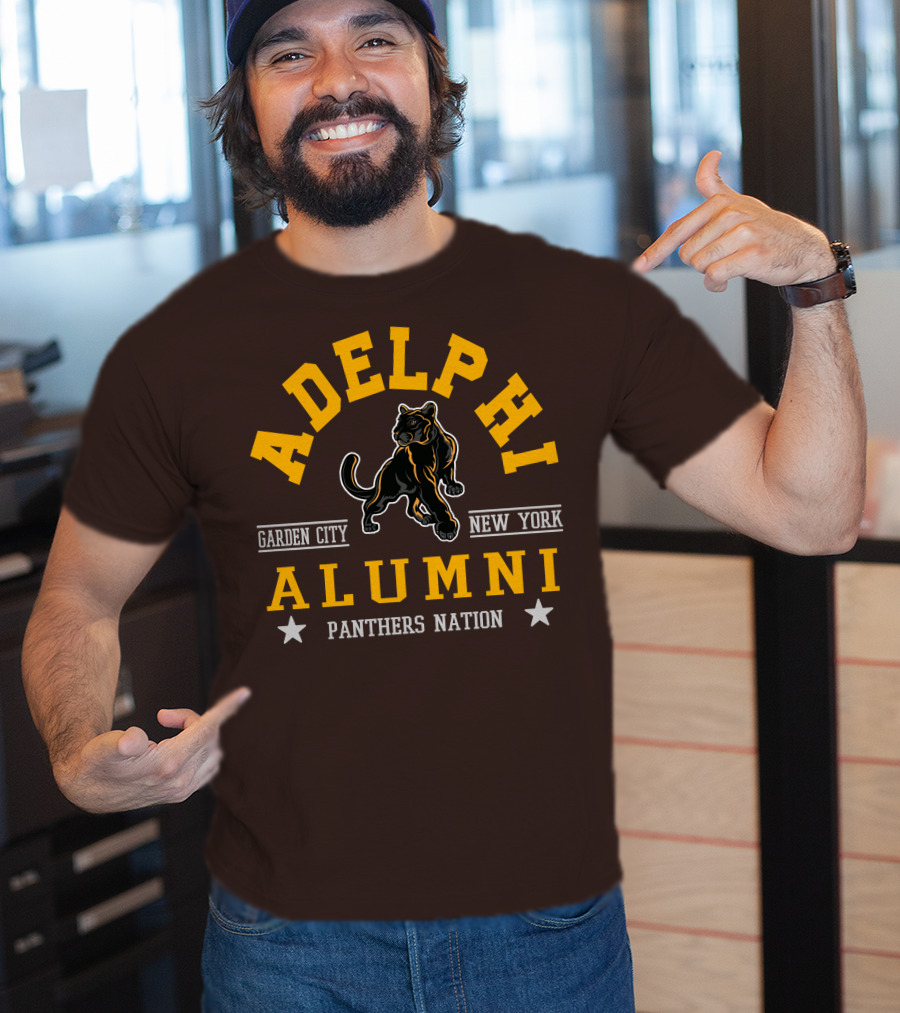 Adelphi Alumni Garden City New York Panthers Nation T-Shirt
