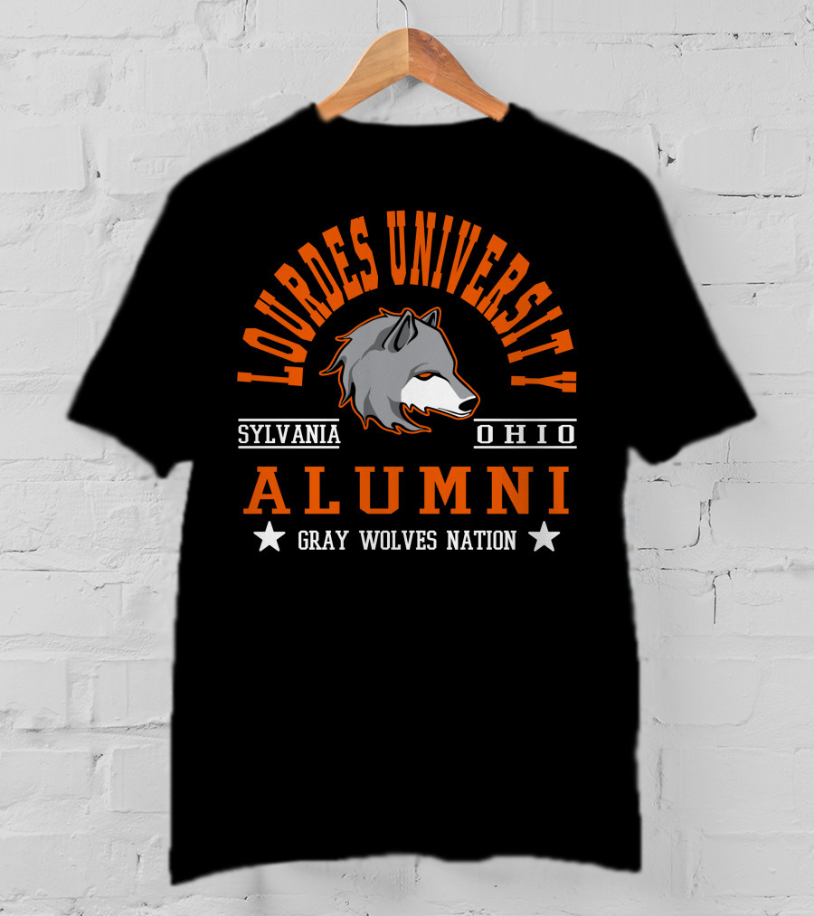 Lourdes University Alumni Gray Wolves Nation Sylvania Ohio T-Shirt