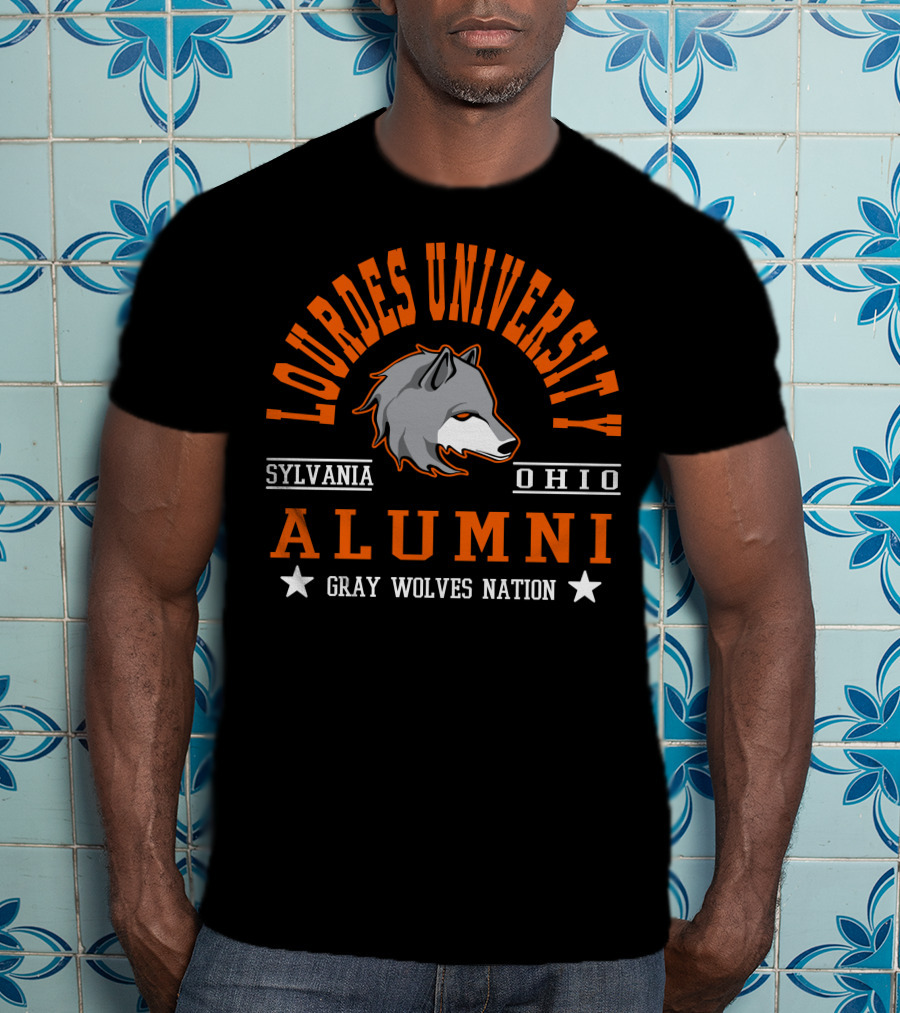 Lourdes University Alumni Gray Wolves Nation Sylvania Ohio T-Shirt