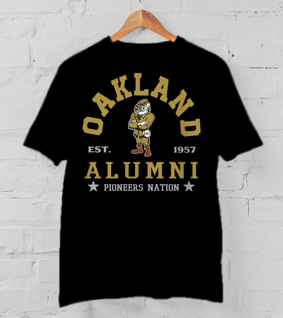 Oakland Alumni Pioneers Nation Est. 1957 T-Shirt