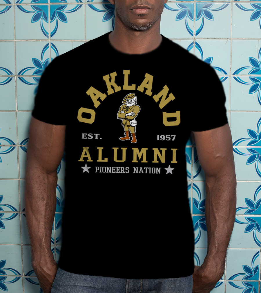 Oakland Alumni Pioneers Nation Est. 1957 T-Shirt