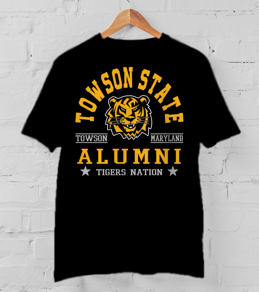 Towson State Maryland Alumni Tigers Nation T-Shirt