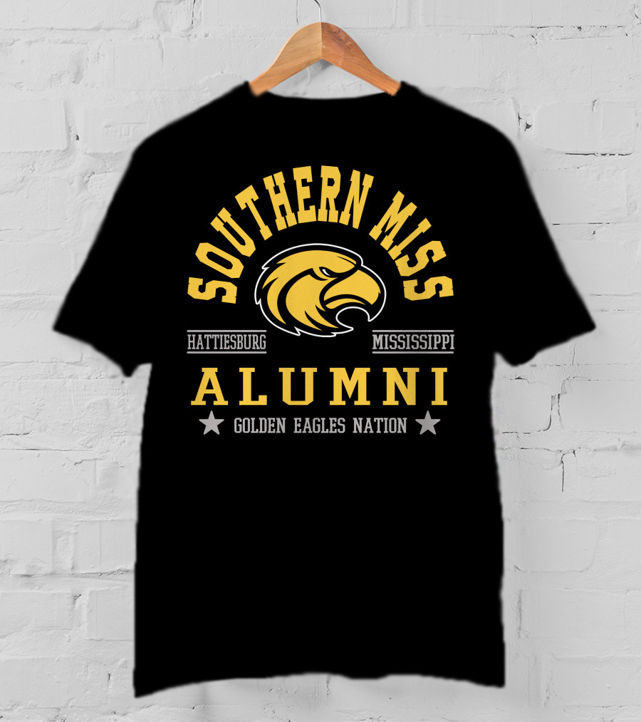 Southern Miss Alumni Golden Eagles Nation Hattiesburg Mississippi T-Shirt