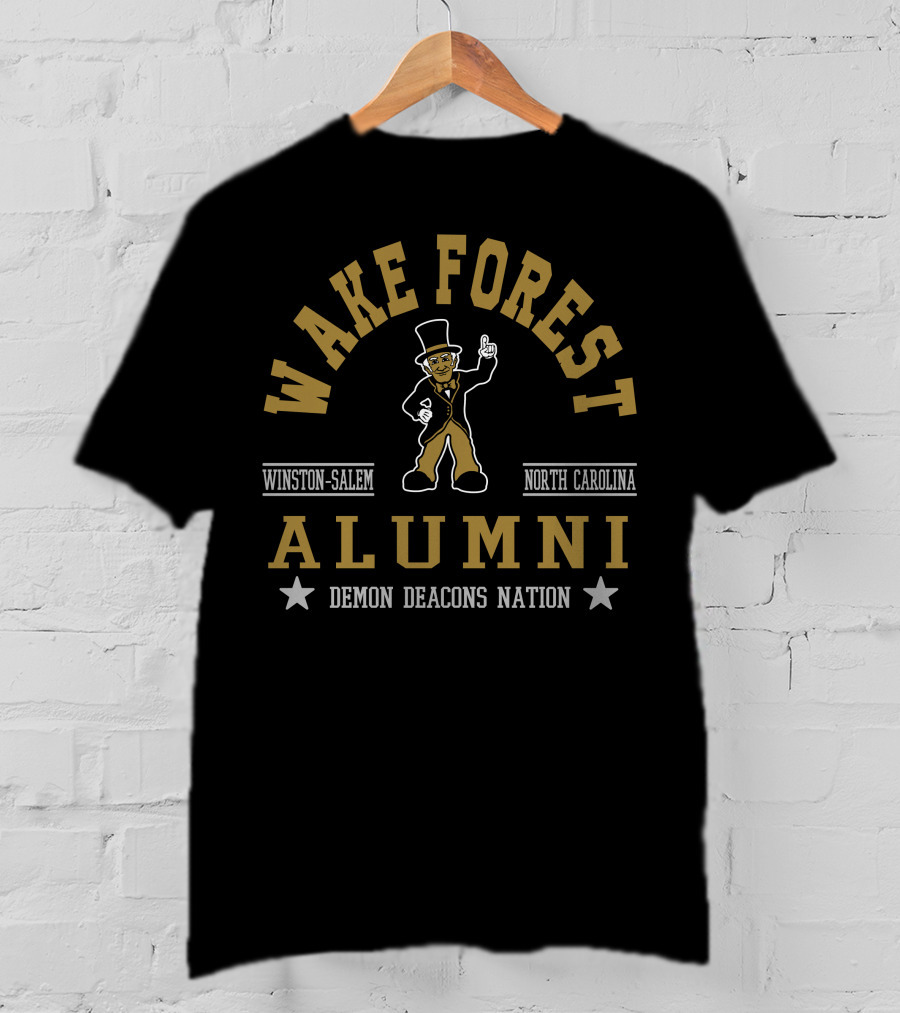 Wake Forest Alumni Winston-Salem North Carolina Demon Deacons Nation T-Shirt
