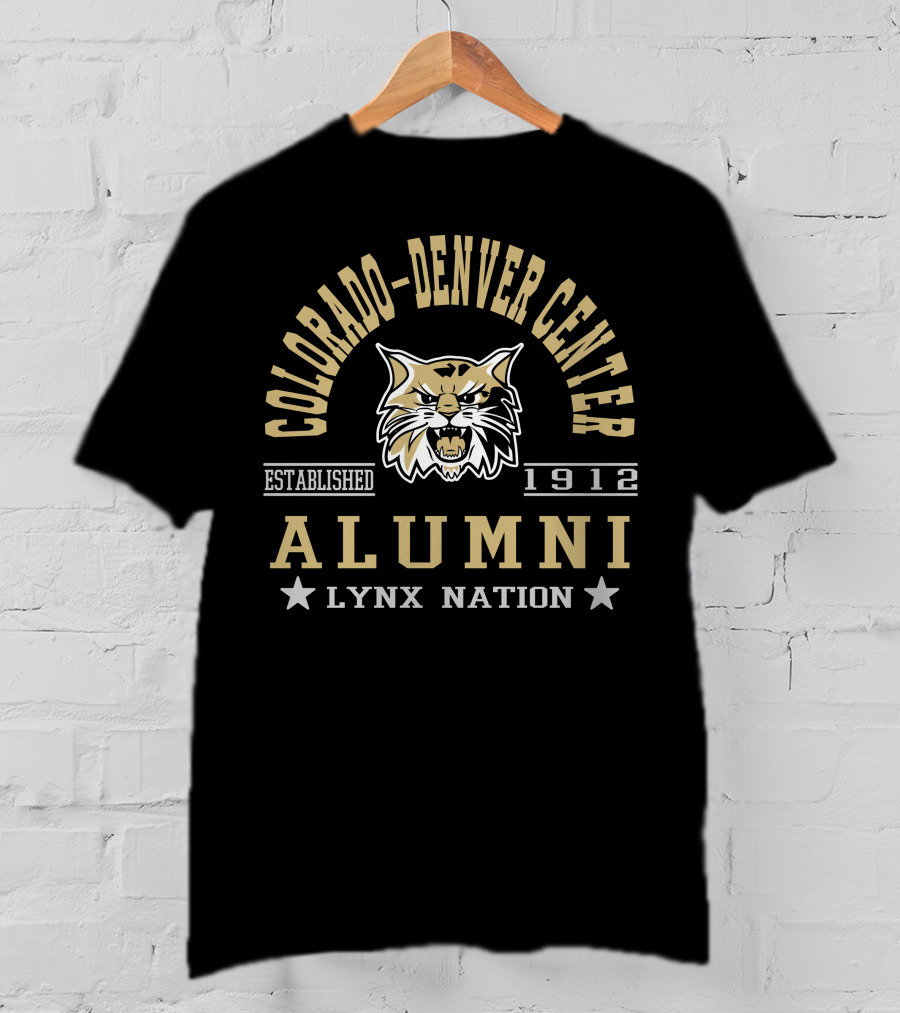 Colorado-Denver Center Alumni Lynx Nation Established 1912 T-Shirt