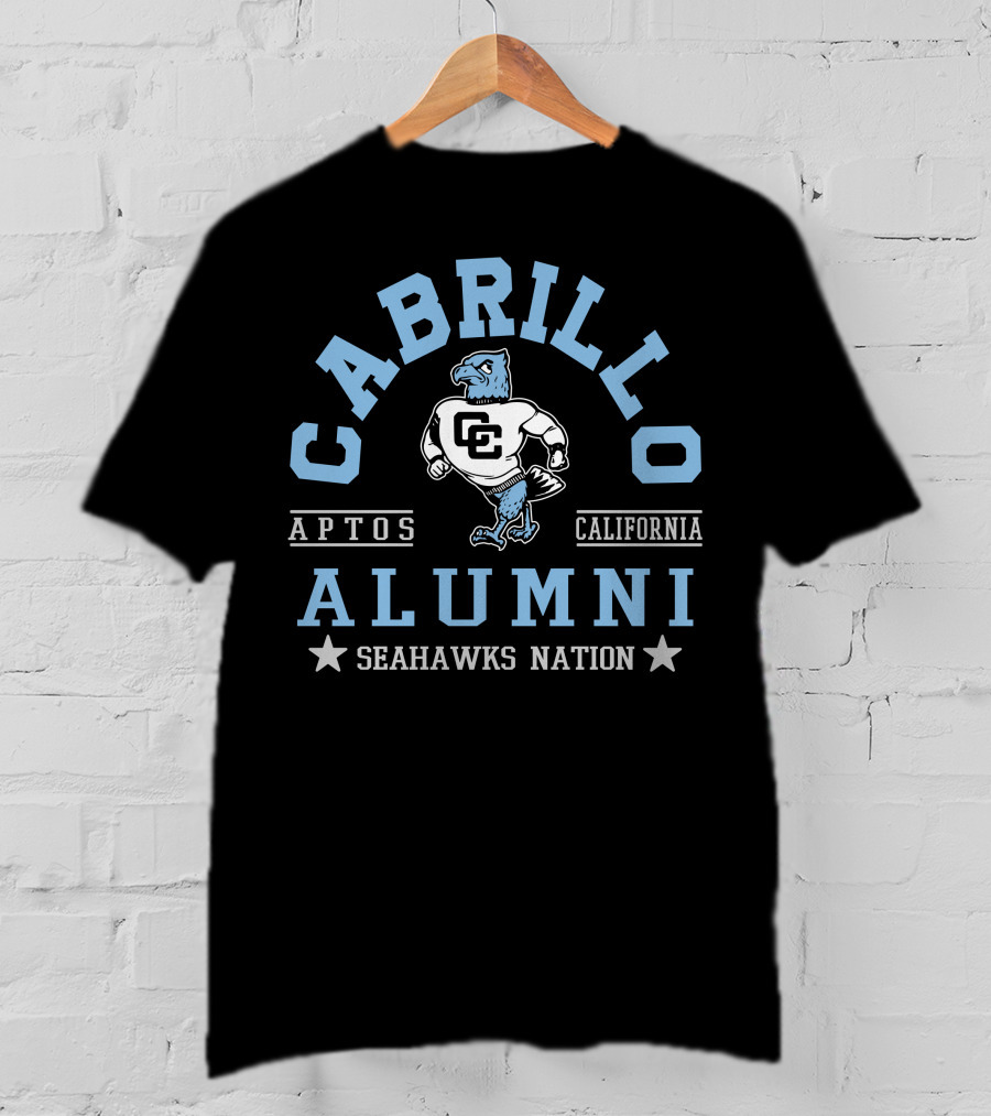 Cabrillo College Alumni Seahawks Nation Aptos California T-Shirt