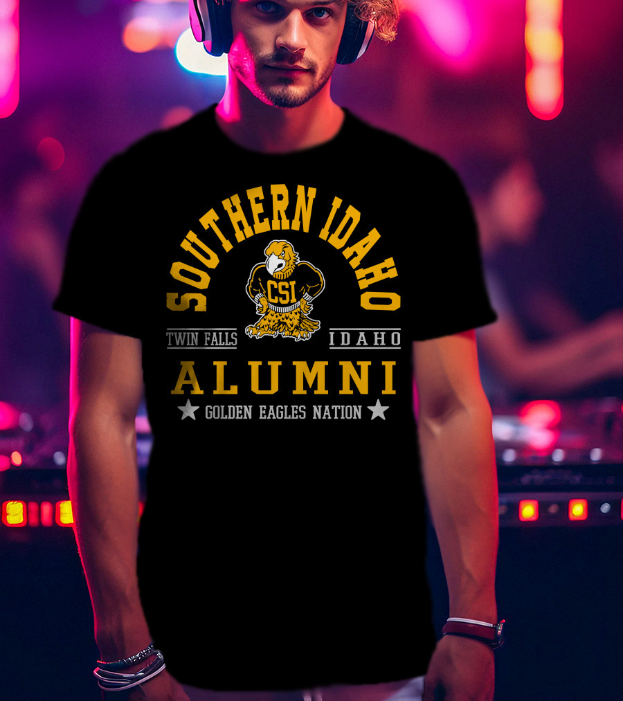 Southern Idaho Alumni CSI Golden Eagles Nation Twin Falls Idaho T-Shirt