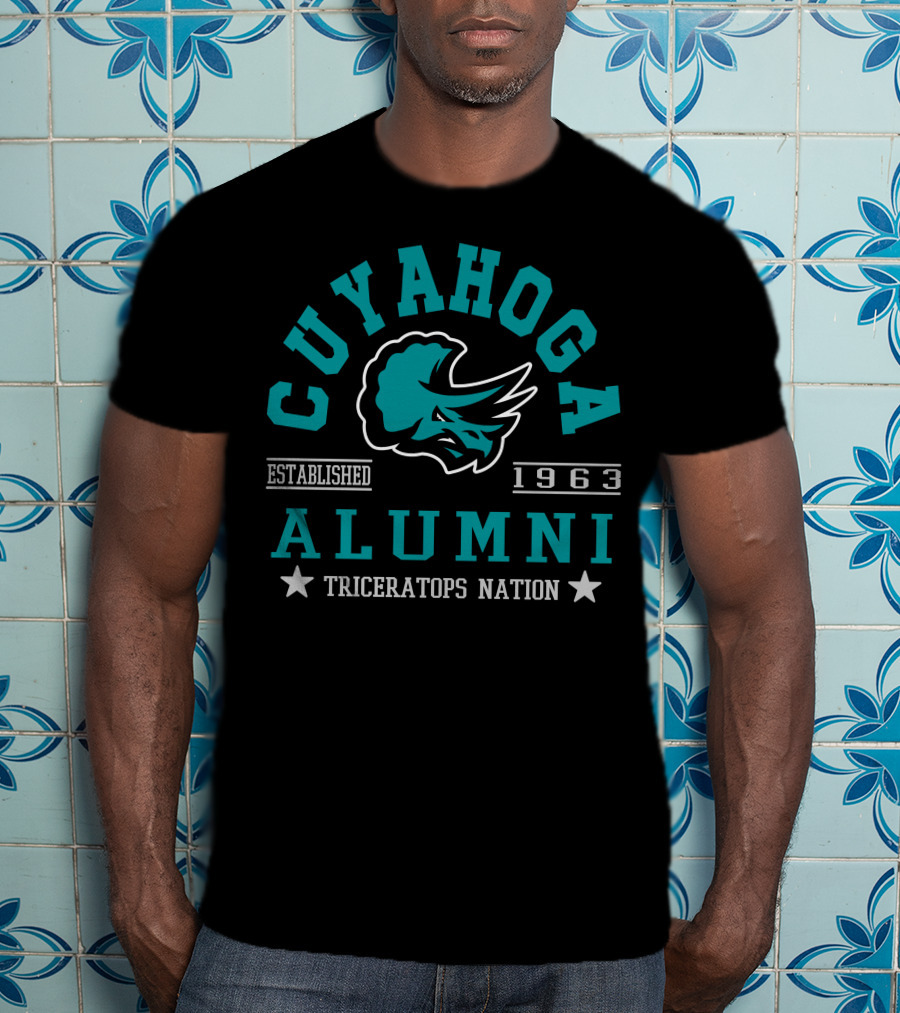 Cuyahoga Alumni Triceratops Nation Established 1963 T-Shirt