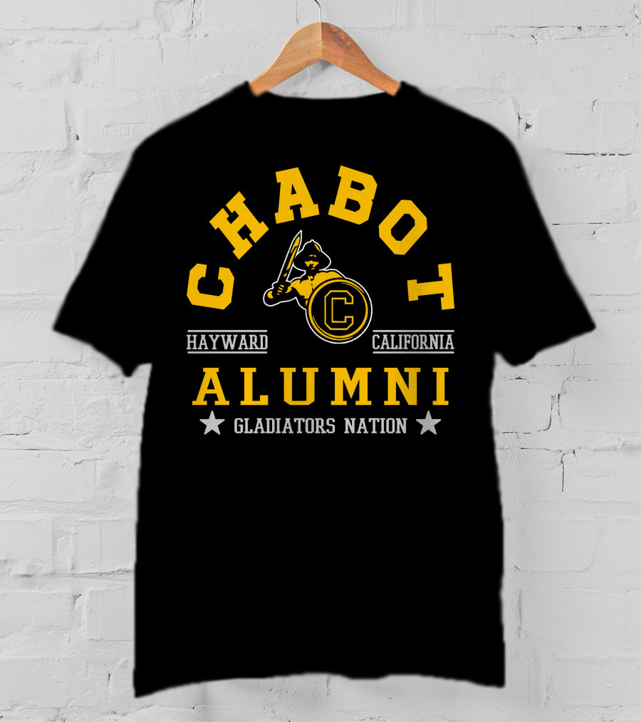 Chabot College Alumni Hayward California Gladiators Nation T-Shirt