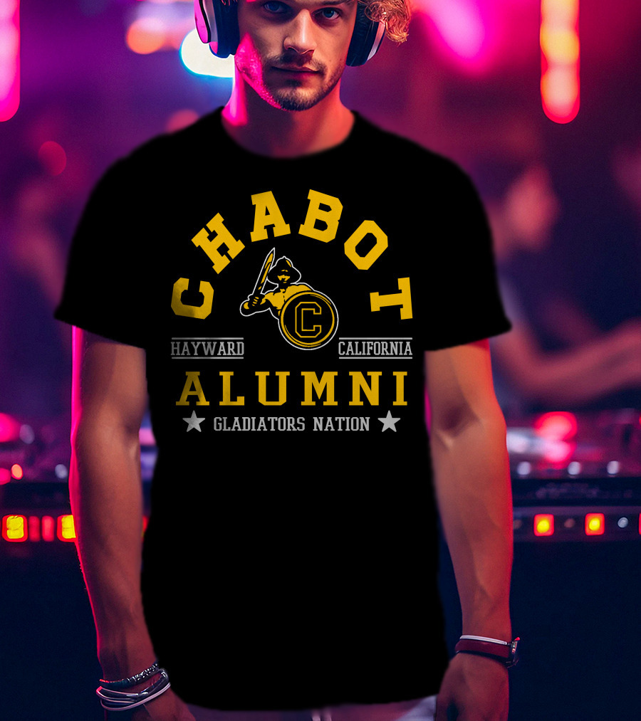Chabot College Alumni Hayward California Gladiators Nation T-Shirt