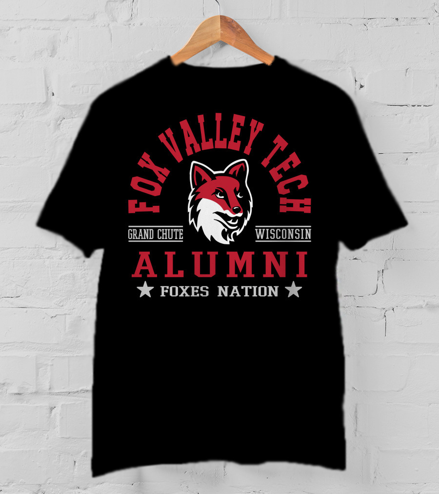 Fox Valley Tech Alumni Grand Chute Wisconsin Foxes Nation T-Shirt