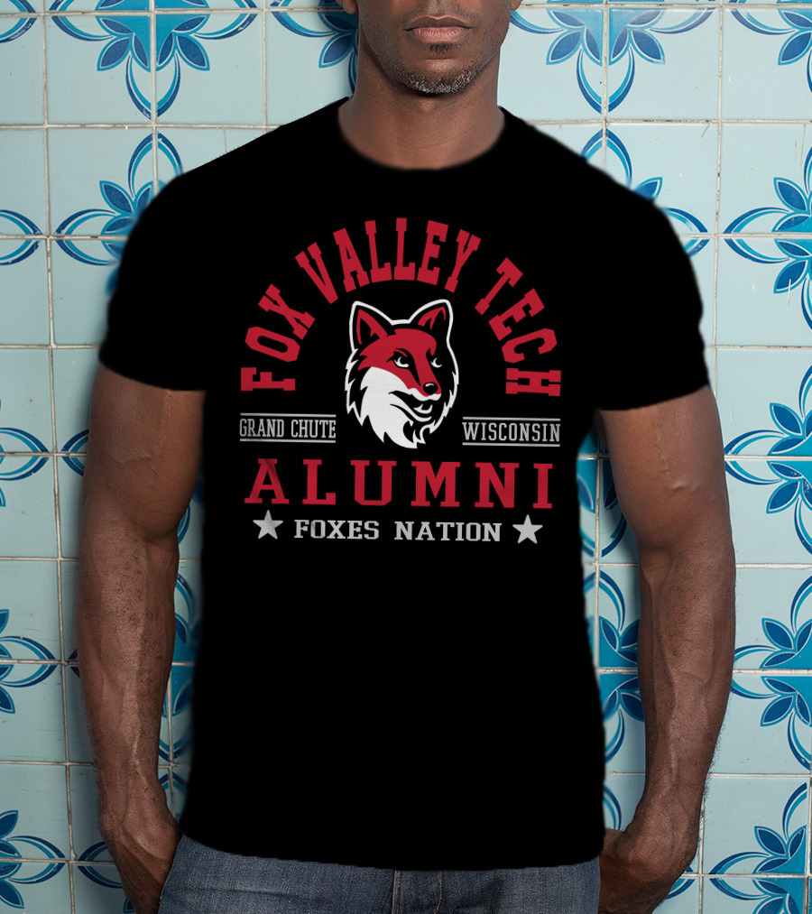 Fox Valley Tech Alumni Grand Chute Wisconsin Foxes Nation T-Shirt