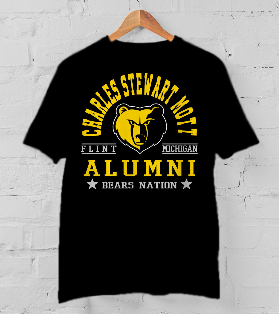Charles Stewart Mott Flint Michigan Alumni Bears Nation T-Shirt