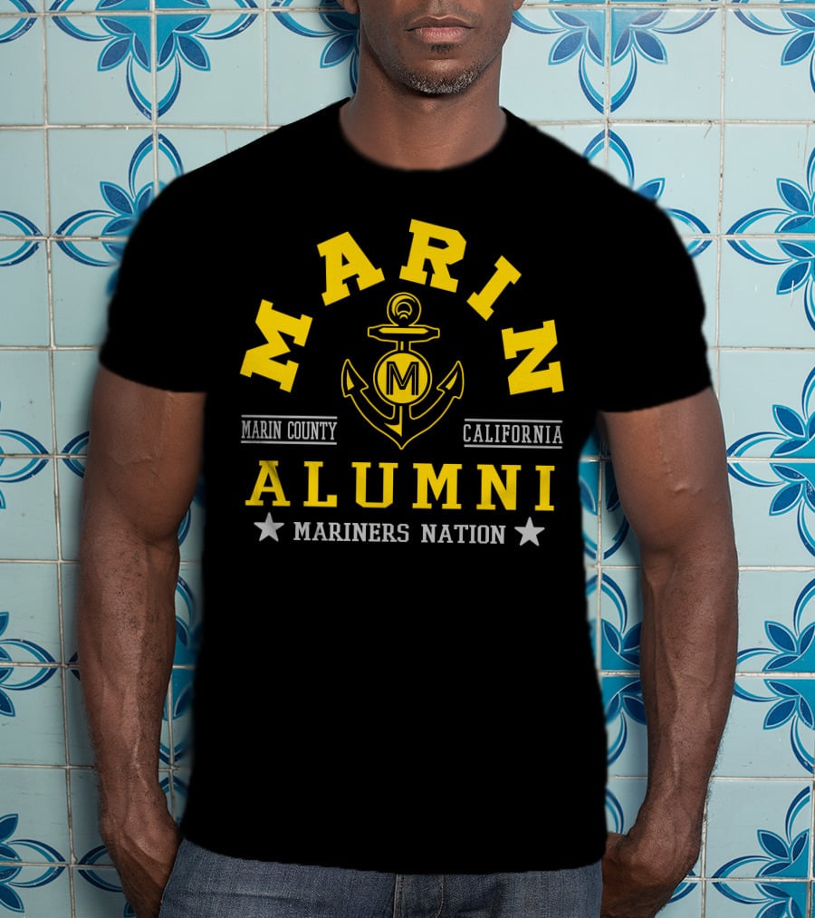 Marin County California Alumni Mariners Nation T-Shirt