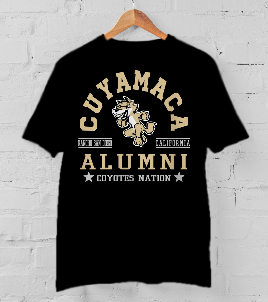 Cuyamaca Coyotes Alumni Rancho San Diego California Nation T-Shirt