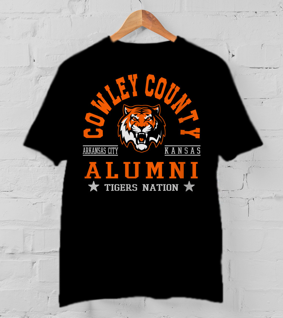 Cowley County Alumni Arkansas City Kansas Tigers Nation T-Shirt