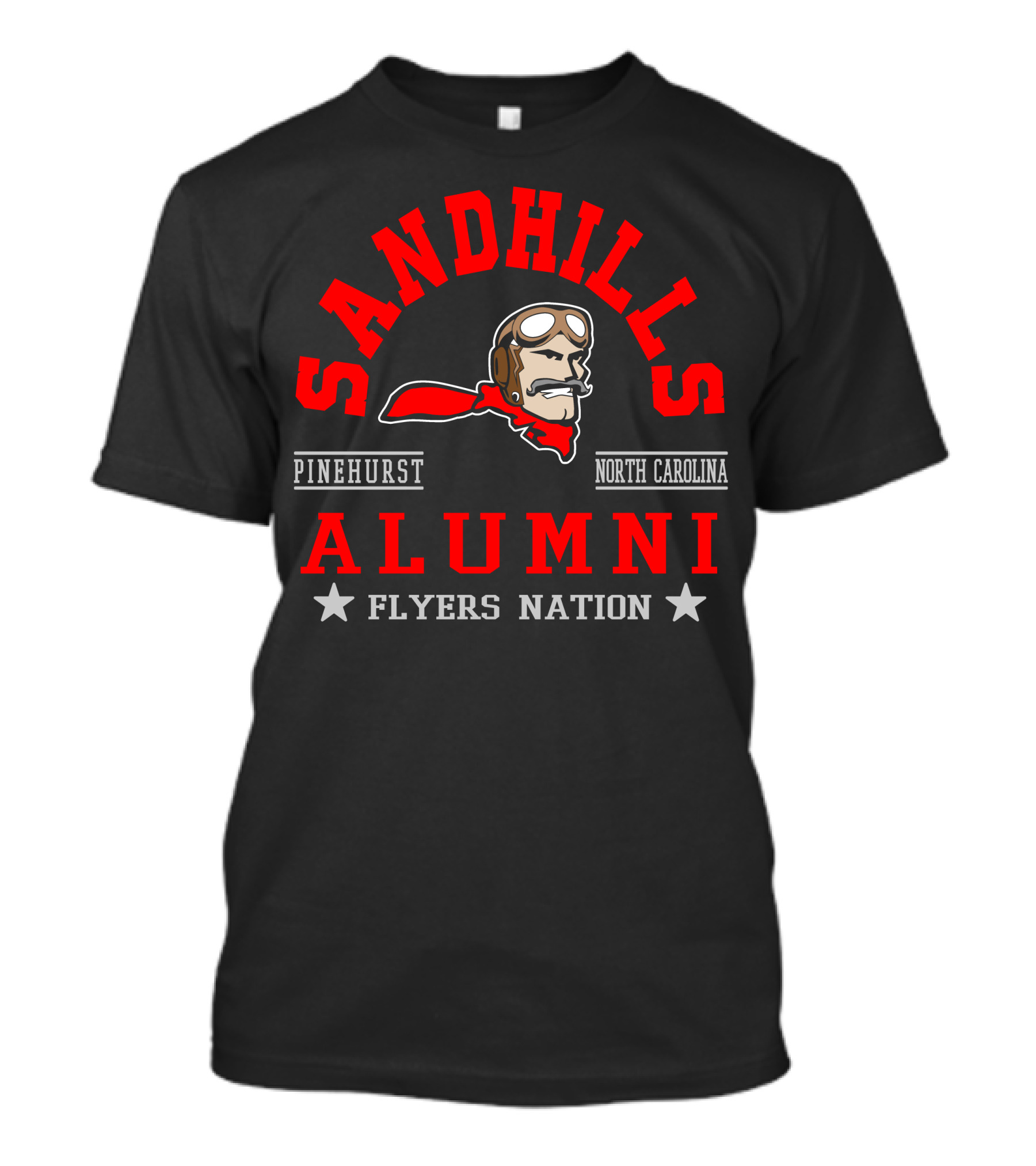 Sandhills Alumni Pinehurst North Carolina Flyers Nation T-Shirt