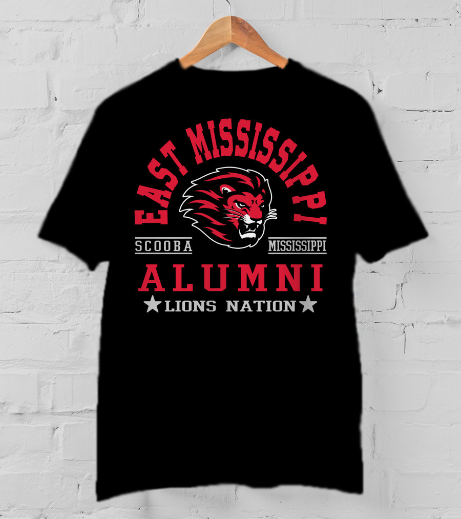 East Mississippi Alumni Lions Nation Scooba Mississippi T-Shirt
