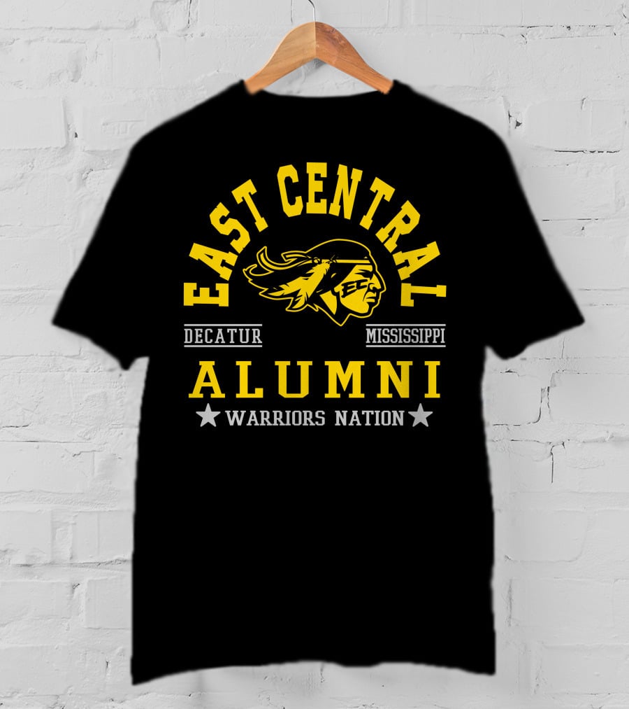 East Central College Alumni Warriors Nation Decatur Mississippi T-Shirt