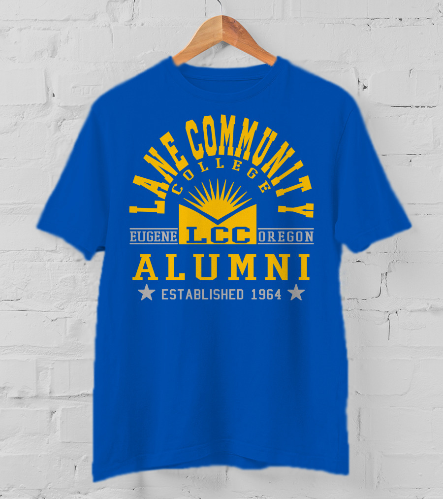 Lane Community College LCC Alumni Eugene Oregon Established 1964 T-Shirt