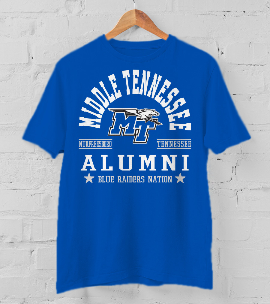 Middle Tennessee Alumni Murfreesboro Tennessee Blue Raiders Nation T-Shirt