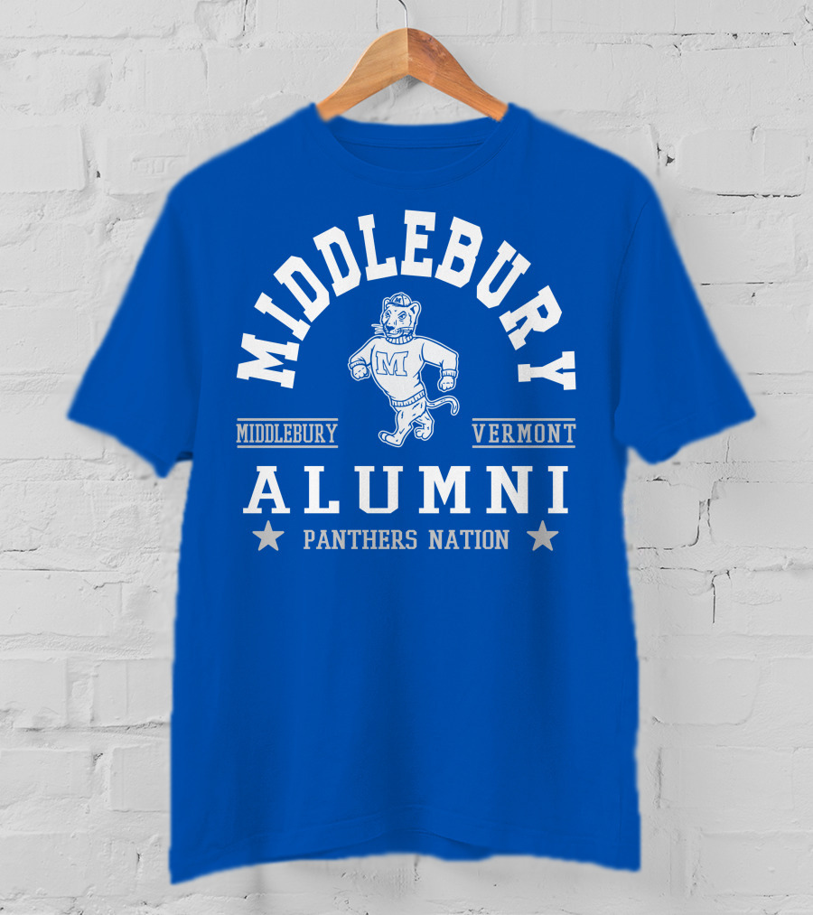 Middlebury Vermont Alumni Panthers Nation T-Shirt