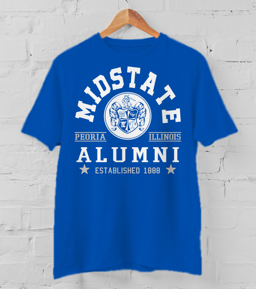 Midstate College Alumni Peoria Illinois Established 1888 T-Shirt