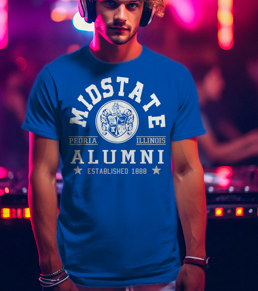 Midstate College Alumni Peoria Illinois Established 1888 T-Shirt