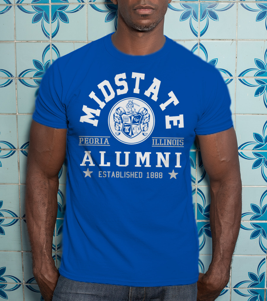 Midstate College Alumni Peoria Illinois Established 1888 T-Shirt