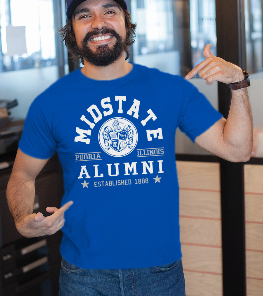Midstate College Alumni Peoria Illinois Established 1888 T-Shirt