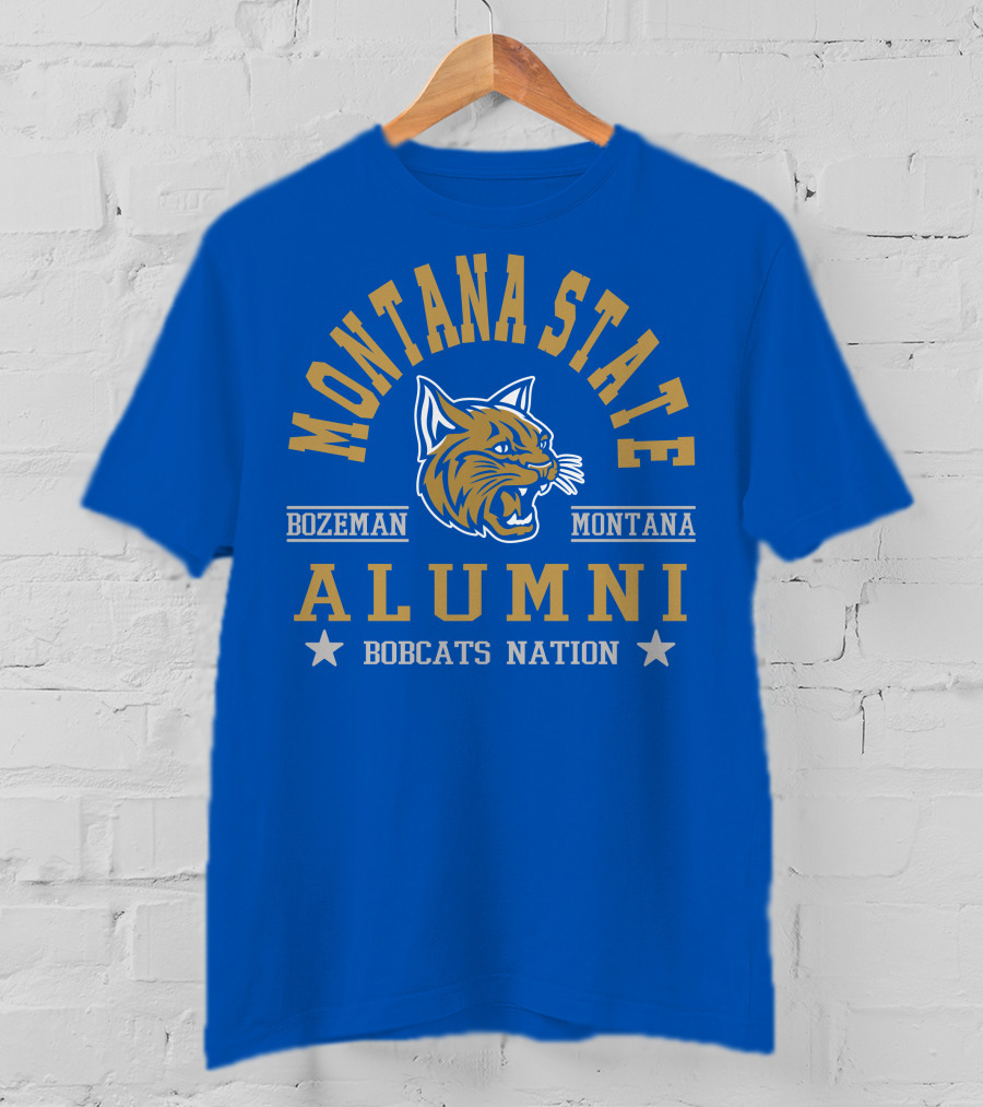 Montana State Alumni Bozeman Montana Bobcats Nation T-Shirt