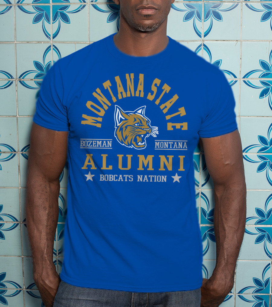 Montana State Alumni Bozeman Montana Bobcats Nation T-Shirt