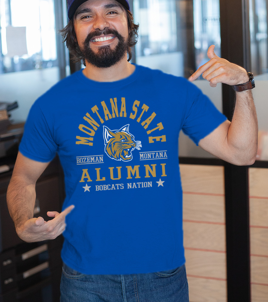 Montana State Alumni Bozeman Montana Bobcats Nation T-Shirt