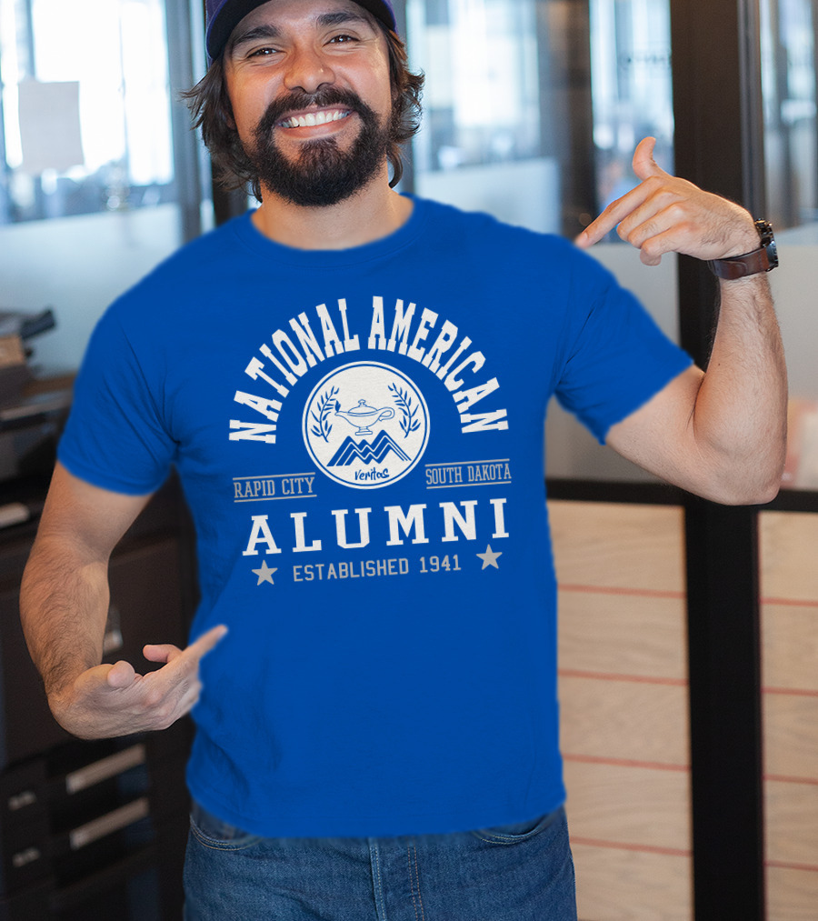 National American University Alumni Rapid City South Dakota Established 1941 T-Shirt