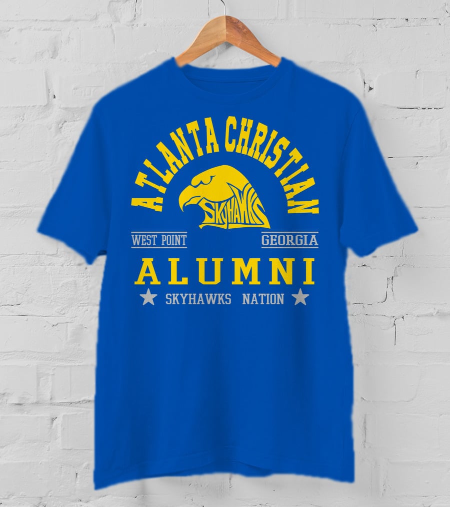 Atlanta Christian Skyhawks Georgia West Point Alumni Nation T-Shirt