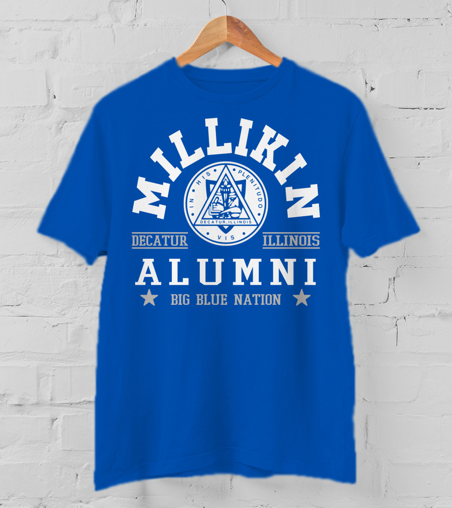 Millikin Alumni Decatur Illinois Big Blue Nation T-Shirt