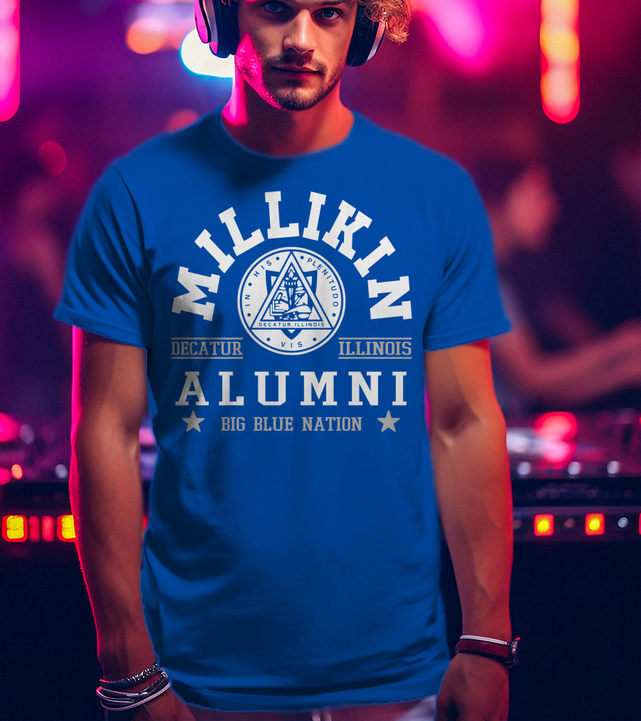 Millikin Alumni Decatur Illinois Big Blue Nation T-Shirt