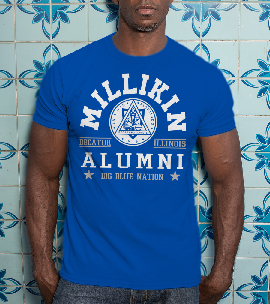 Millikin Alumni Decatur Illinois Big Blue Nation T-Shirt