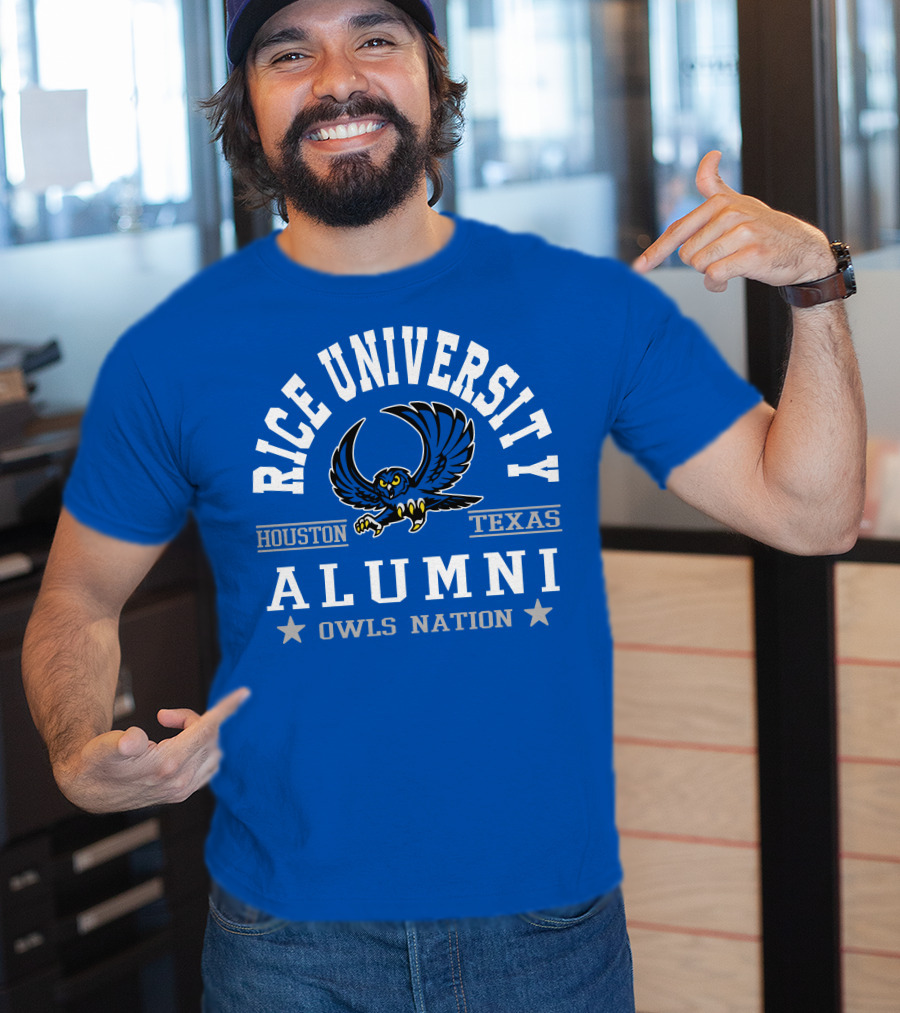 Rice University Houston Texas Alumni Owls Nation T-Shirt