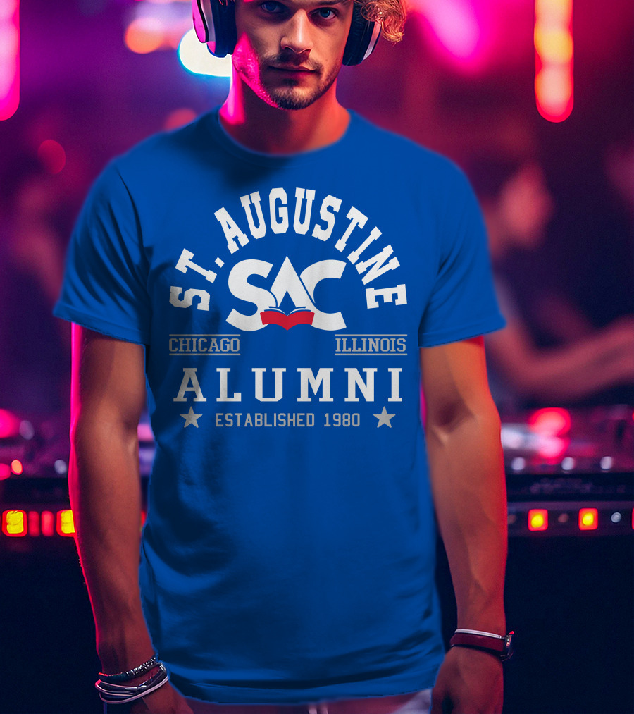 St. Augustine College Alumni Chicago Illinois SAC Established 1980 T-Shirt