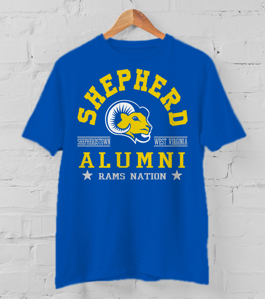Shepherd Alumni Shepherdstown West Virginia Rams Nation T-Shirt