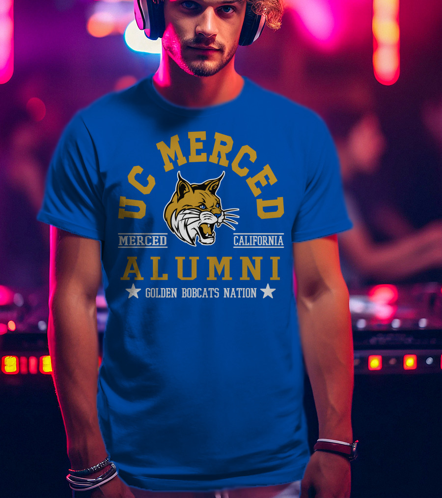 UC Merced Alumni Golden Bobcats Nation Merced California T-Shirt