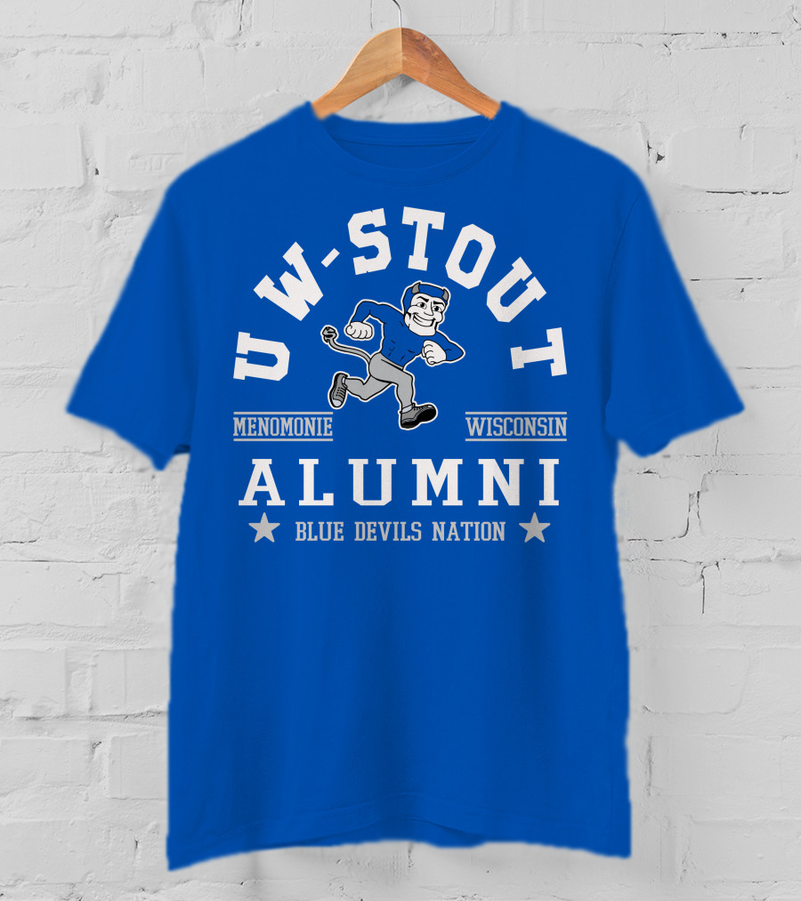 UW-Stout Alumni Blue Devils Nation Menomonie Wisconsin T-Shirt