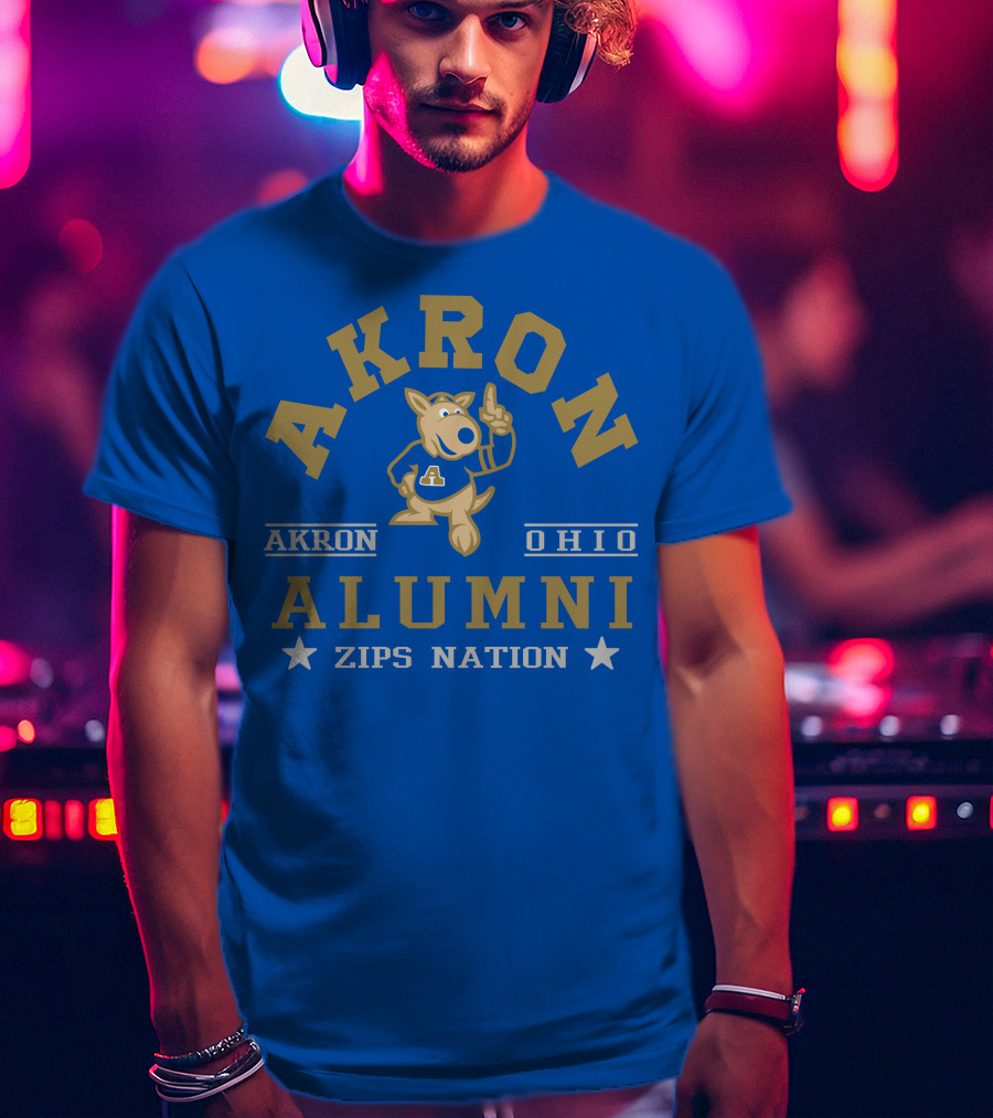 Akron Ohio Alumni Zips Nation T-Shirt