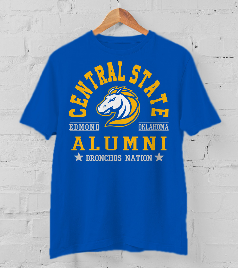 Central State Alumni Edmond Oklahoma Bronchos Nation T-Shirt