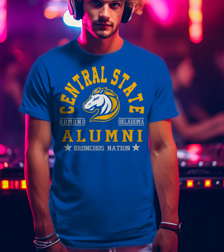 Central State Alumni Edmond Oklahoma Bronchos Nation T-Shirt